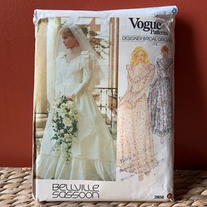 Vogue pattern designer Bridal original by Bellville Sassoon